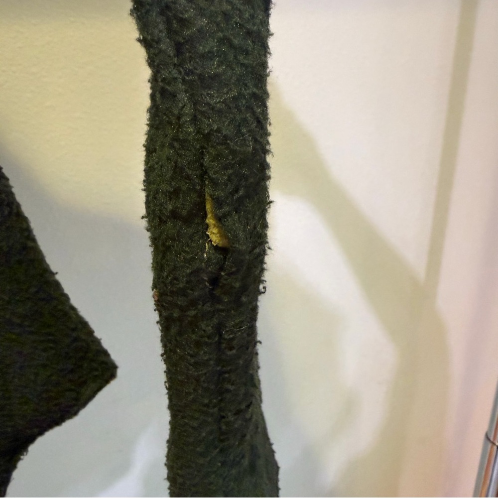 Green Quilted Jacket With Unique Button Design - image 5